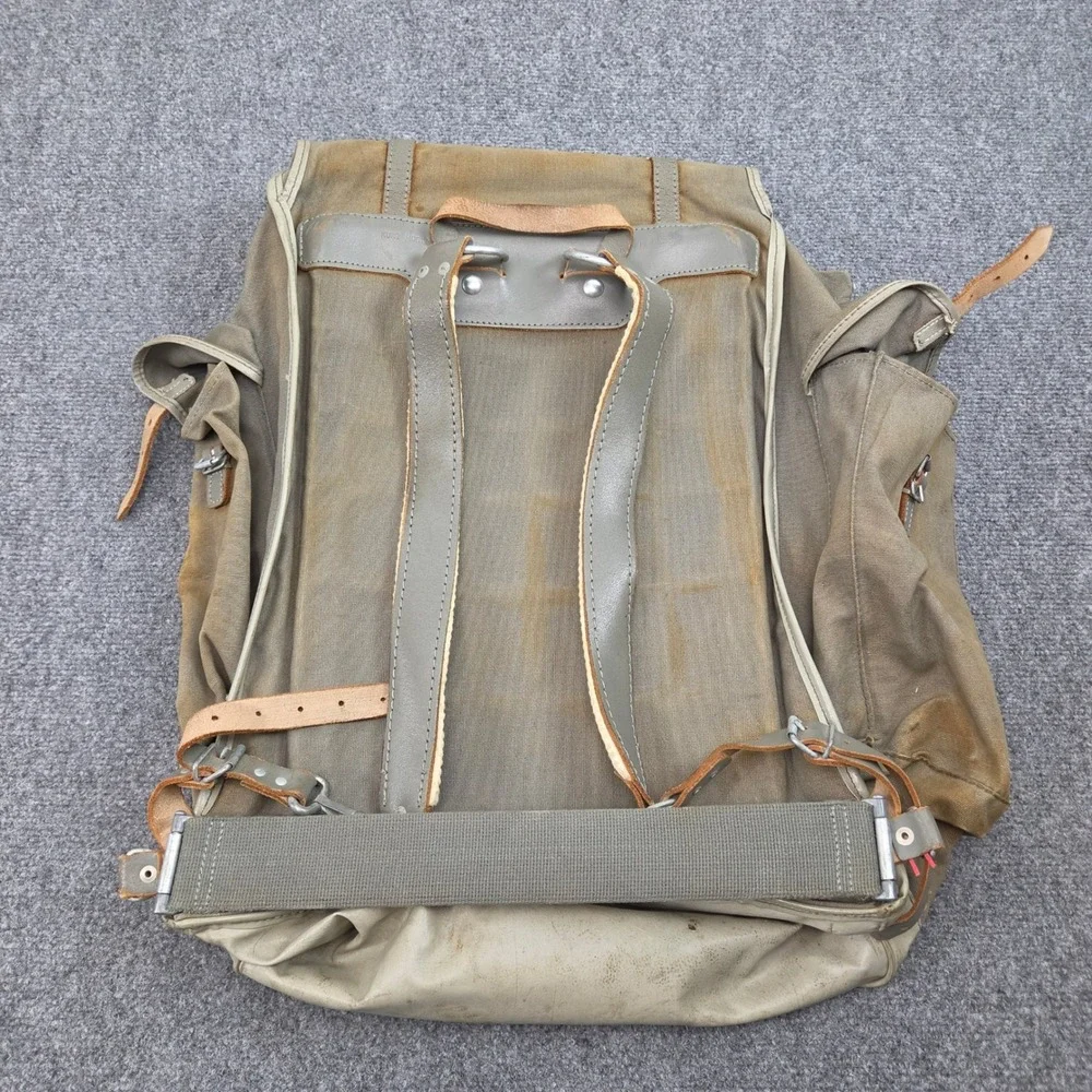 Vintage Kurz Mod 2 Canvas Rucksack West Germany Green USA Flag Military 50s 60s